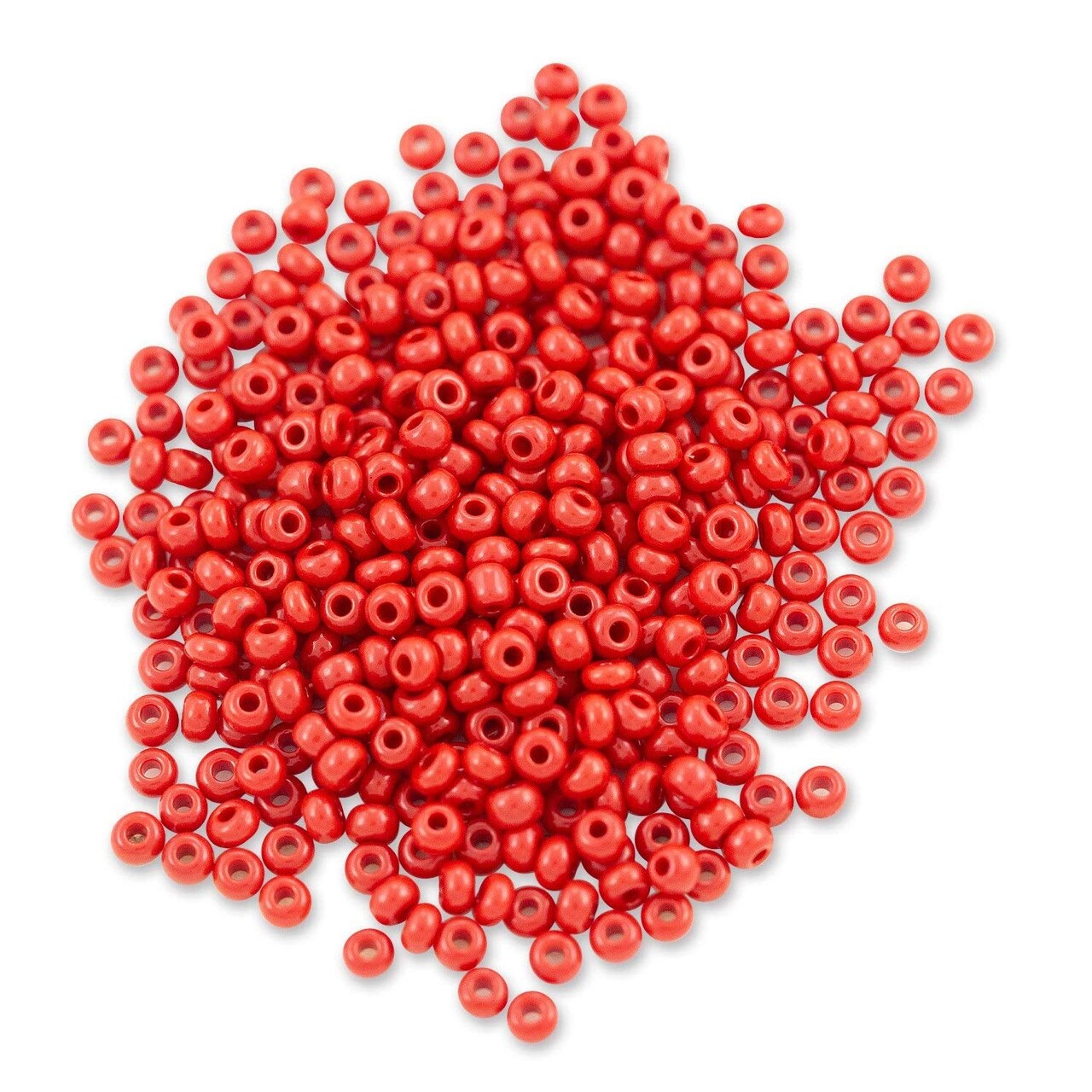 Czech Seed Bead 8/0 (3mm) Beads Opaque Dark Red (10 Gram) Beads